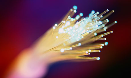 damaged fiber optic cable