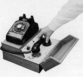 High bandwidth connectivity has come a long way since the days of jamming a rotary telephone handset into a giant modem (a.k.a. acoustic coupler). Photo circa 1966.