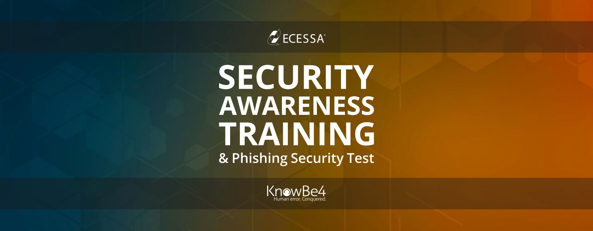 Ecessa KnowBe4 security awareness training banner