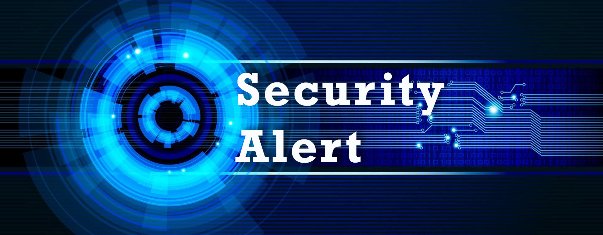 security alert banner