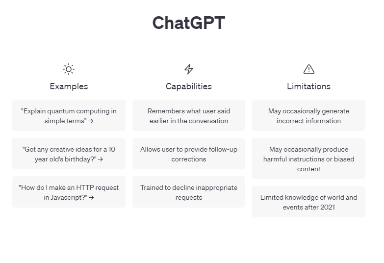 ChatGPT screen